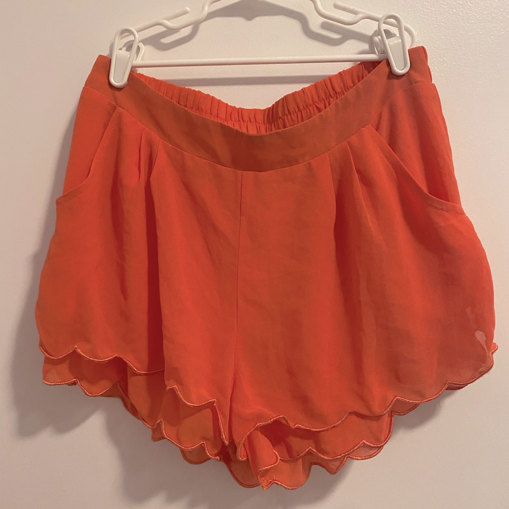 Brand And Label Orange Dress Shorts Brand And Label Orange Dress Shorts